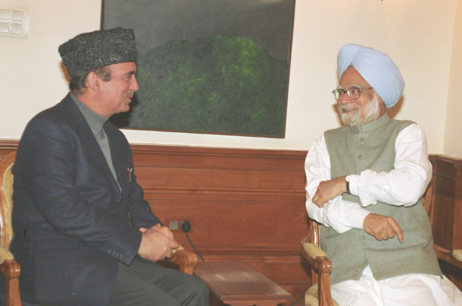 Manmohan Singh and Ghulam Nabi Azad